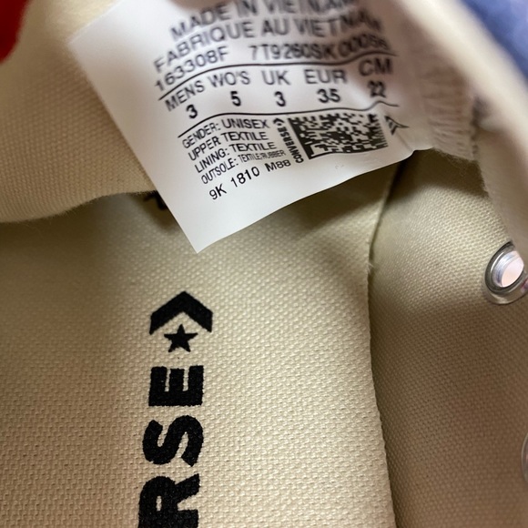 Converse Chuck Taylor All Star Denim Love Low Top Sneaker Red Heart - Picture 13 of 13